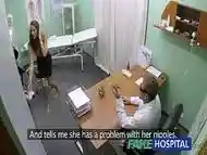 FakeHospital Hot girl with big tits gets doctors treatment before squirting