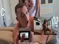 Fodendo putinho enquanto ele mesmo se filma levando no cuzinho