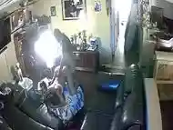 Fucking my coworker on my home surveillance camera