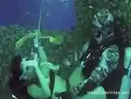 Fucking this busty cutie underwater while scuba diving