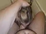 Her fa makes her give him a blowjob deep in her throat until he makes her vomit.