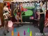 Jerkaoke- Ninja Course Gets Naughty- Explosive Threesome