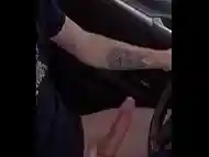 Jerking off while driving