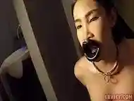 Ladyboy Donut Pissed On And Mouth Fucked