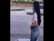 Ligando a una flaca linda en la calle, termino clav&aacute_ndole mi polla - Alexa Joes