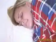 Little teen porno first timer gets cum