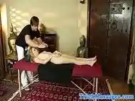 Massage loving cutie gets pussyfucked