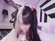 Mesugaki bigtits Vtuber Cosplayer femdom deepthroat.