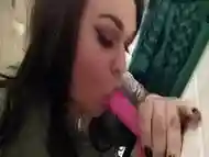 Miss Allyssa Dildo Deepthroat (Teaser)