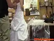 Pawnshop bride sucking before sex for cash