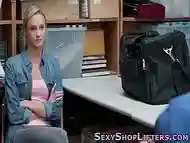 Real shoplifter jizzed