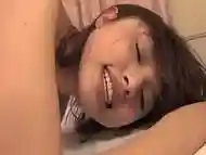 SKINNY ASIAN BITCH MOANS IN PLEASURE AS TWO HUGE DICKS THRUST HER HOLES SIMULTANEOUSLY