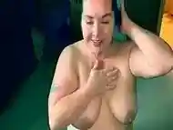 Sexy BBW Short Aftershower BJ