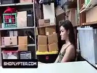 Sexy Teen Eden Sin Caught Shoplifting Taken To The Backroom And Fucked By LP Officer