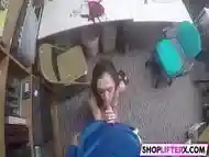 Sexy Teen Shoplifter Became Very Cooperative