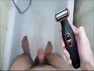 Shaving My Big Thick Sexy Hot Hairy Cock &amp_ Balls in the BathRoom !!!