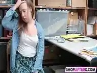 Shoplifter girl gets caught and punished