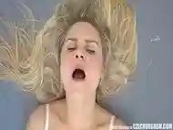 Shy Blonde Experiences a Wild Orgasm