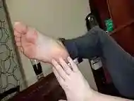 Smelly Feet Stepmom Made Lick Her Soles - Footjob From Domineering Milf