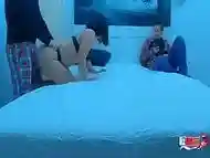 Swinger Wife gets young cock while hubby watches -Hubby watching wife with young guy with huge cock