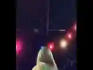 Young stripper shaking booty on stage