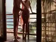 honeymoon b. having balcony sex - projectfundiary