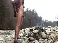 wild loud cum outdoor