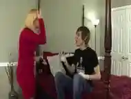 Blonde in stockings gets shafted in hardcore fashion