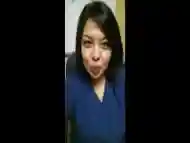 POV blowjob from his amateur Asian beauty