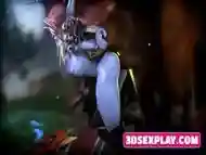 3D Characters Gets Pussy Pounded by a Big Dick