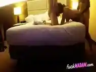 Amateur girl gets double-teamed in hotel