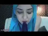 Arab Egypt In Hijab Masturbates Her Arabic Pussy On Webcam