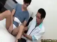 Asian doctor exams and barebacks Nippon twink asshole