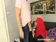 Babe in niqab loves anal sex