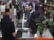 Bearded pawnshop amateur cockridden for cash