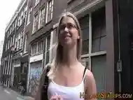 Blonde prostitute riding