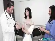 Breeding tattooed babe fucked by doctor at his clinic