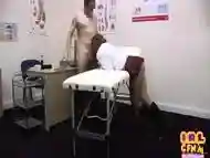 Collegeuniform teen 3some fucked at doctor infirmary