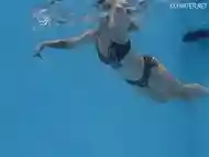 Cute blonde Finnish pornstar Mimi Cica underwater