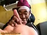 Ebony gangsta riding dong