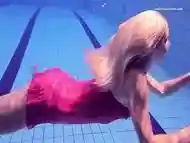 Elena Proklova shows how sexy can one be alone in the pool