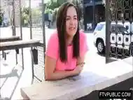 Flexible teen in public