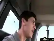 Fooled str8 twink bareback fucks gay asshole in pickup van