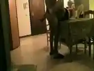 Hidden cam fucking my italian aunt on the table