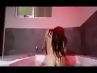 Homemade bath fuck so hot brunette