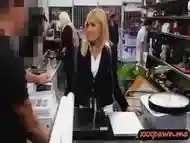 Hot Blonde Milf In Office Attire Gets Banged In The Pawnshop