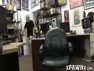 Hottie earns extra cash fucking wildly in the pawnshop