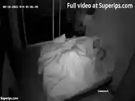 IPCAM  French woman gets brutally fucked while sleeping