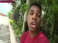 IR active stud fucks Black bottom outdoor after sucking