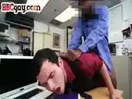 IR bottom stud BBC fucked by top black hunk in the office